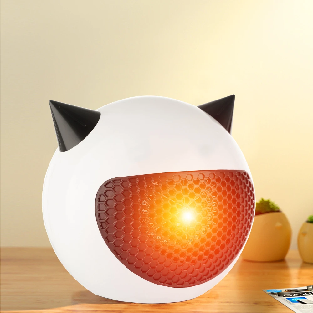 

ZAOXI Electric Heater Desktop Heater New Little Devil Mini Small Vertical Mute Heater Keep Warm Household Quick Heat Winter 220V