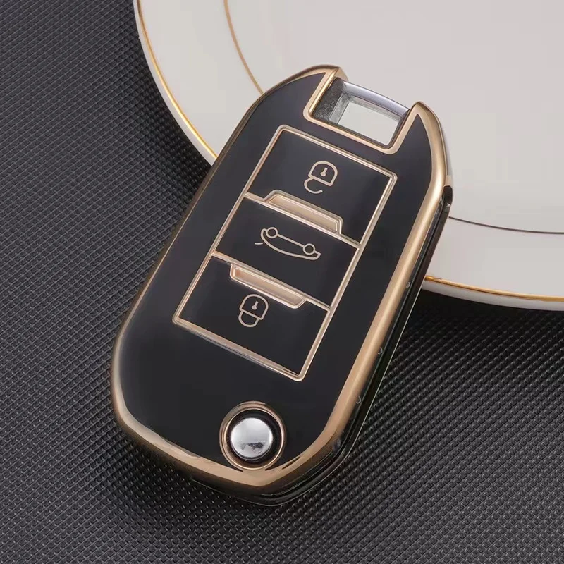 

TPU Car Key Case Remote Cover For Peugeot 208 308 T9 508 2008 For Citroen C4 For Opel Corsa Crossland X Auto Accessories