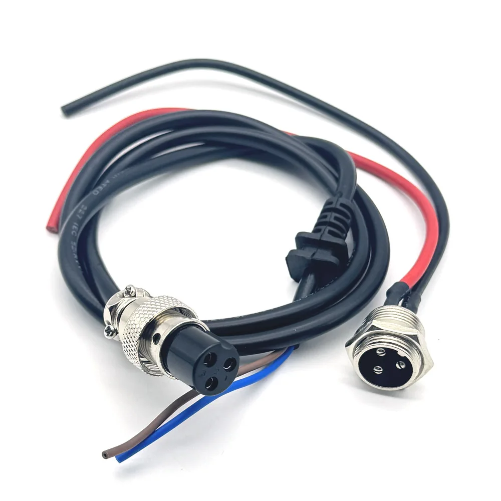 Electric Bicycle Charging Head with Lithium Battery Output Line, 60V 10A Charger Plug Socket