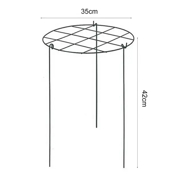 Virág Tartógyűrű Hasznos Szilárd Fém Bazsarózsavartótámogatás A Kerthez - Image 6