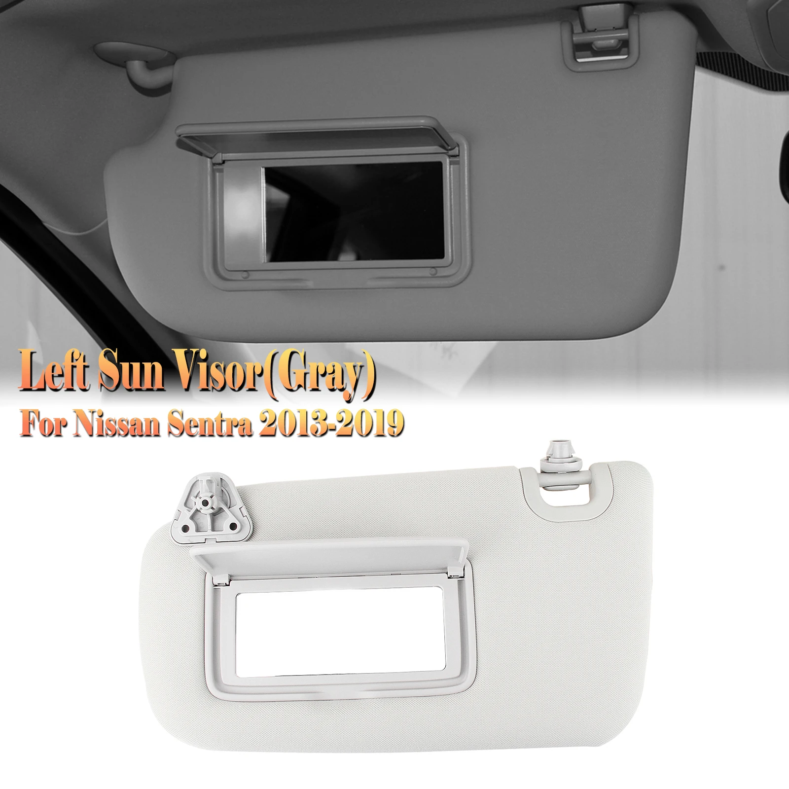 SunVisorShadeForNISSANSENTRA20132019LeftHandDriveBlackGray