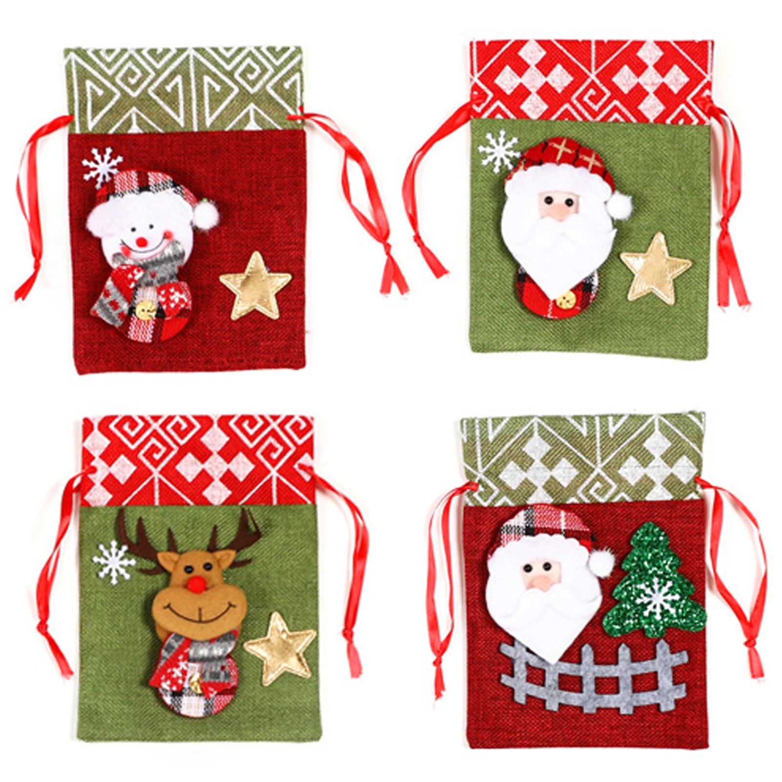 

4 шт., мешочек на шнурке для детей