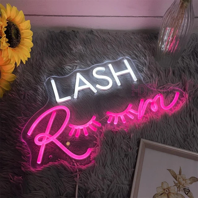 Lash Studio Neon Sign Lashes Room Decor LED Neon Light Business