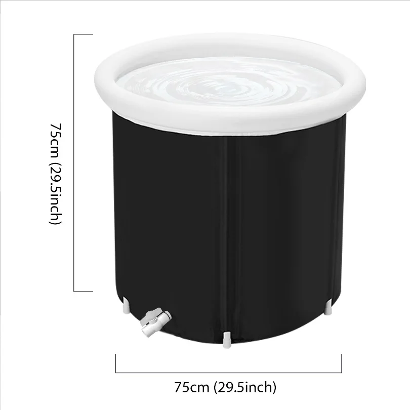 Cold Bath Tub for Athletes Easy Installation Ice Bath Portable Ice Bath with  for Home Garden and Gym 4
