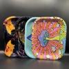 Household Metal Rolling Tray 18x14cm Tinplate Plate Container Cigar Smoking Accessories Storage Trays Various Patterns 4
