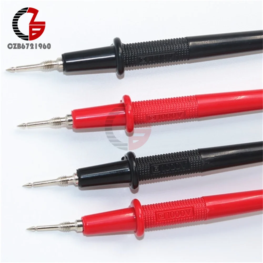 1 Pair 70cm Probe Multimeter Test Lead 1000v 10A Wire Pen Cable Digital Meter Needle Tip Meter Needles Test