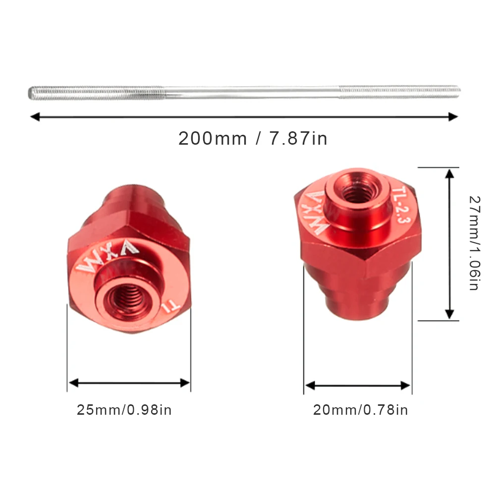 Bike thru axles adapter 12/15/20mm Bicycle Truing Stand Thru Axle-Adapter Stainless Steel Rod MTB Bike Thru Axle Hub Adapter for Wheel Truing Stands