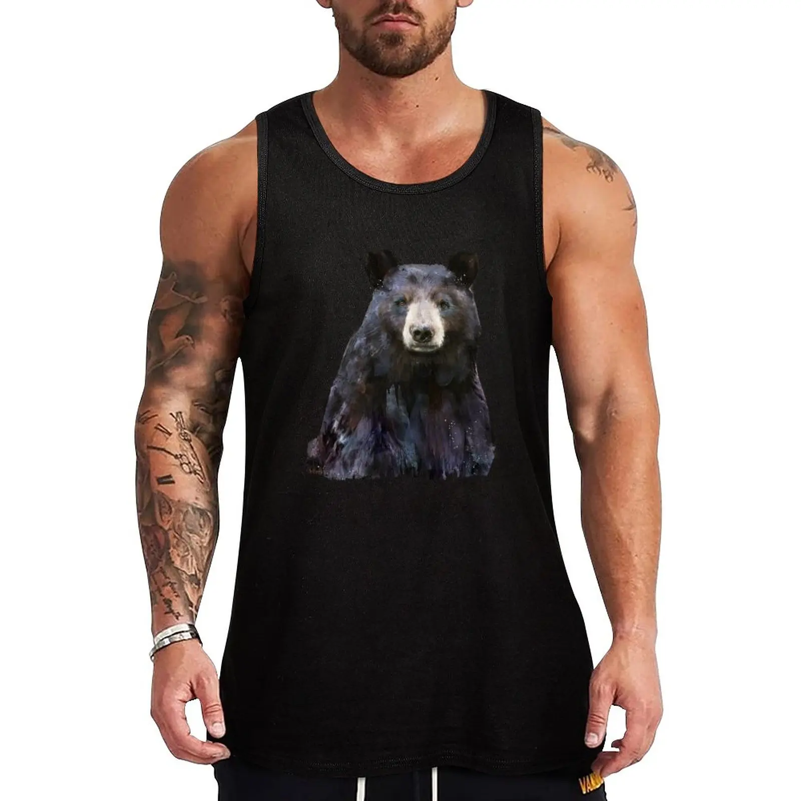 

New Black Bear Tank Top t-shirt for men new in tops & t-shirt essentials