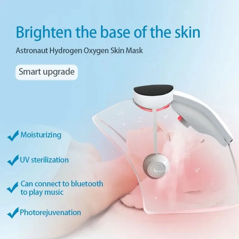 New Oxygen LED Face Light Therapy Mask Infrared Facial Phototherapy Six Color Spectrometer Skin Beauty Device Luminotherapy Mask
