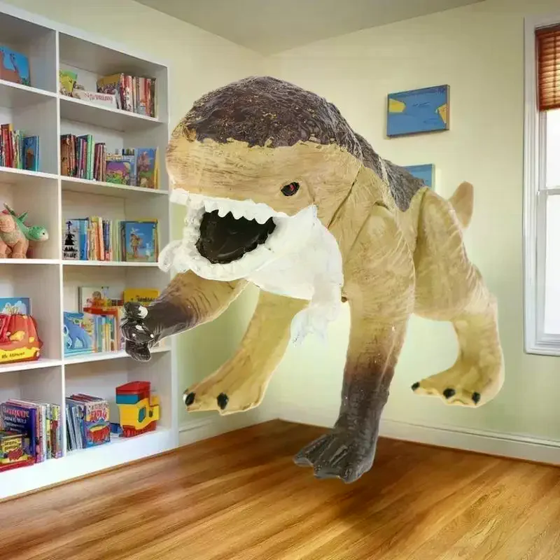 T-Rex Dinosaur Simulated Action Figure, Resin-made Model, Collector’s Toy, Ideal for Boys’ Birthday Gift