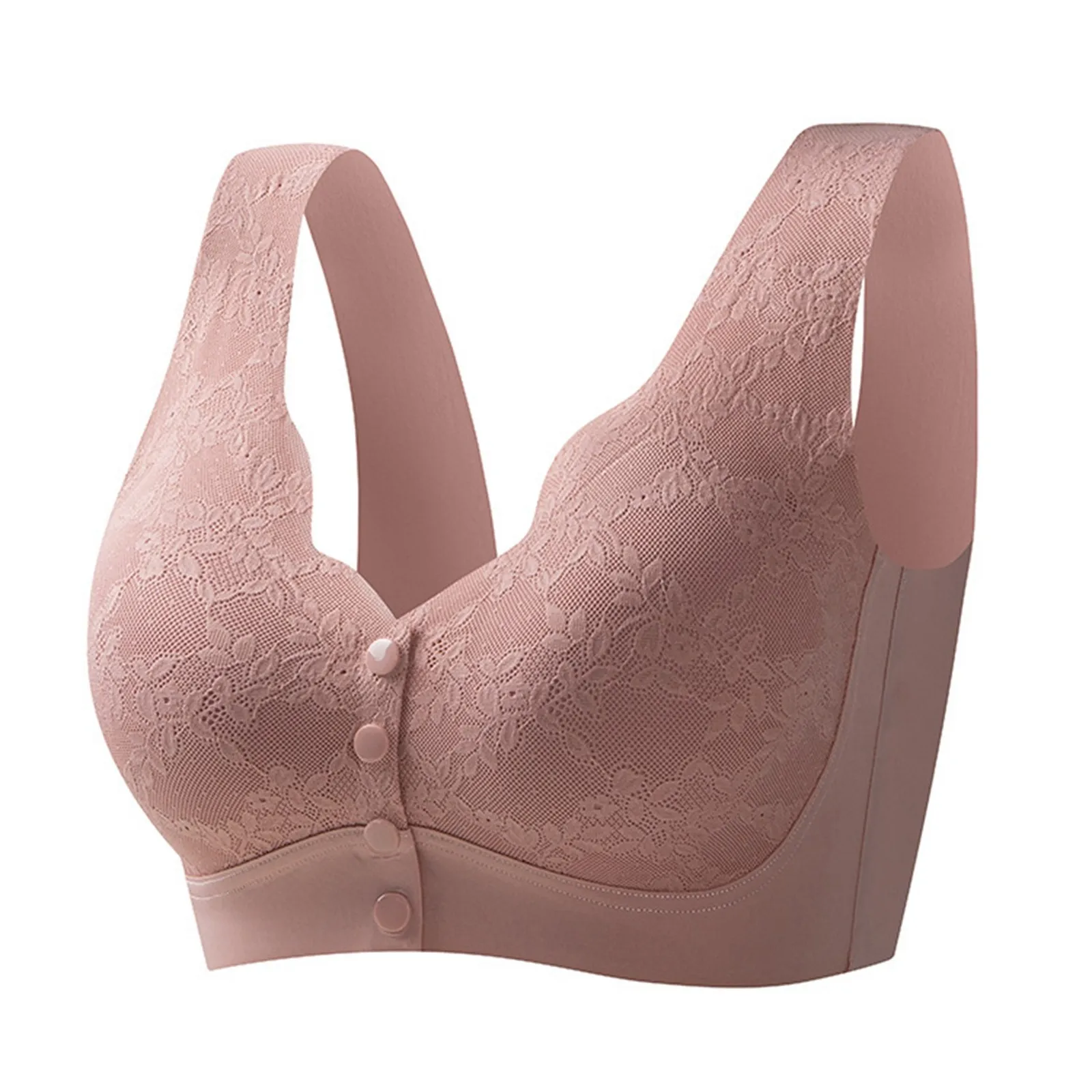 

Middle Age And Elderly Women Cool Summer Seamless And Steel Rimless Oversized Tank Top Style Bra Underwear