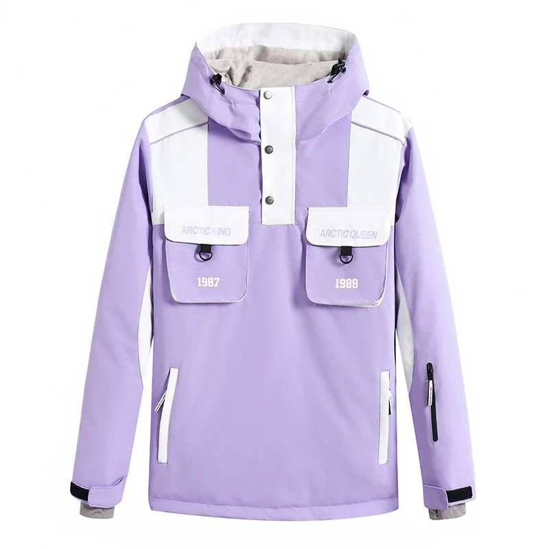

2023 New Women's Ski Jacket Winter Waterproof Windproof Outdoor Sport Skiing Pullover Sweatshirt Snowboarding Warm Snow Coat