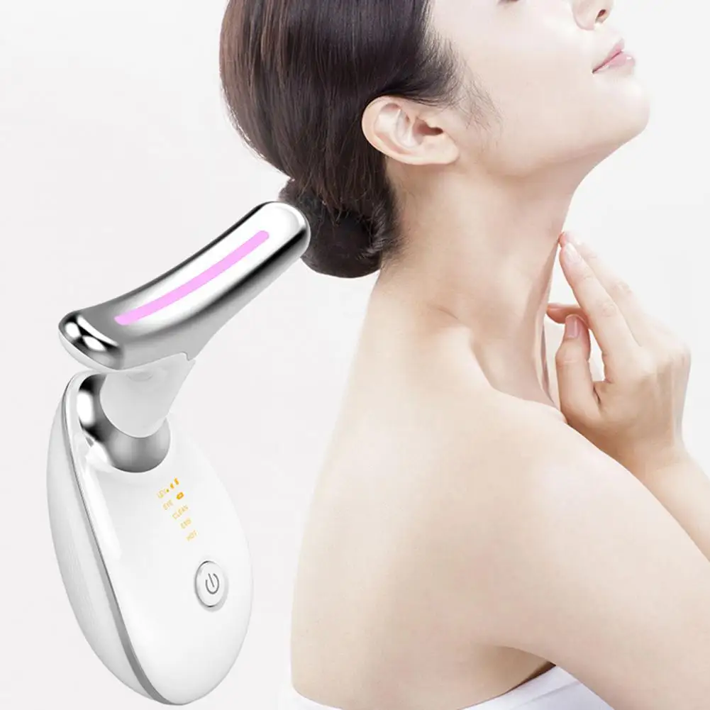 

Skin Care Tool Rechargeable Electric Facial Massager with Pulsed Light for Wrinkles Reduction Skin Lifting 3/7 Colors for Women