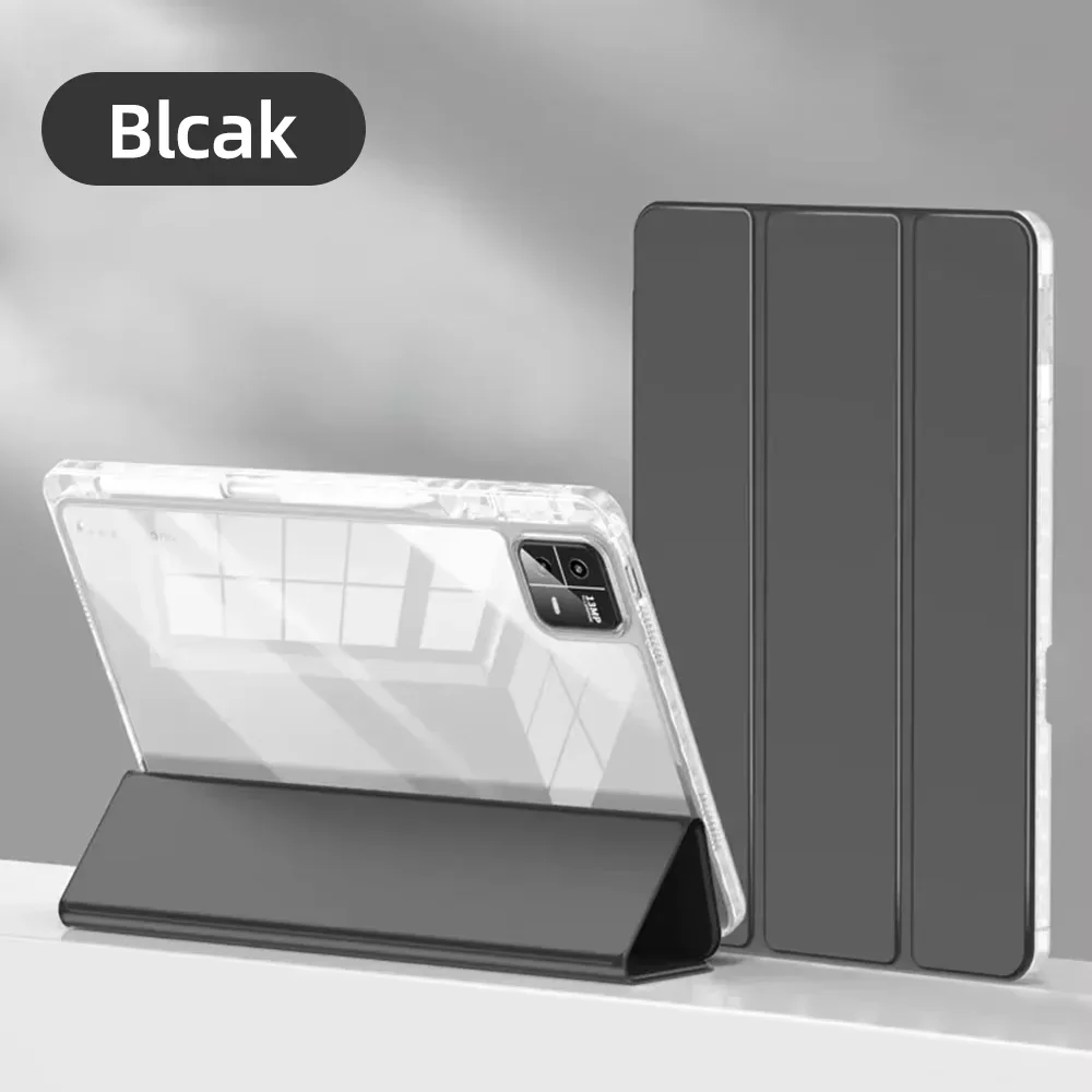 Clear Tablet Cover with Pen Holder and Awake/Sleep Function
