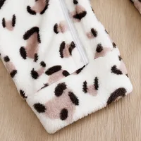 Winter Leopard print Clothes Spring Flannel Baby Boys Girls Clothing Cartoon 0-18 months Newborn Baby Newborn Long Sleeve Soft 6