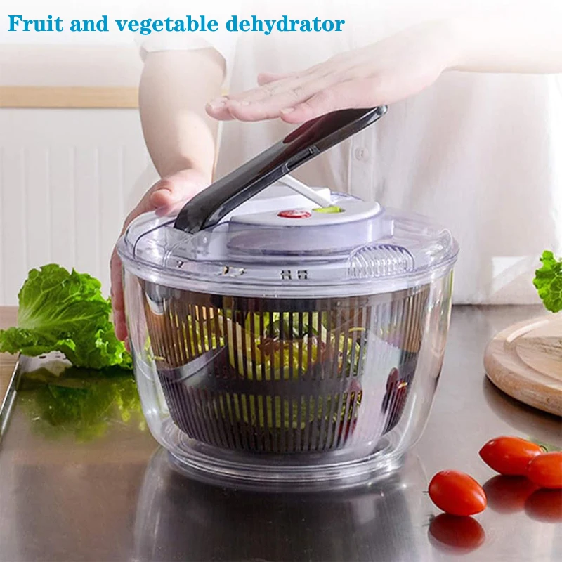Vegetable Salad Spinner Washer Vegetable Spinner Basket Dryer Kitchen Drainer Fresh Filter Salad Dryer Kitchen Tools