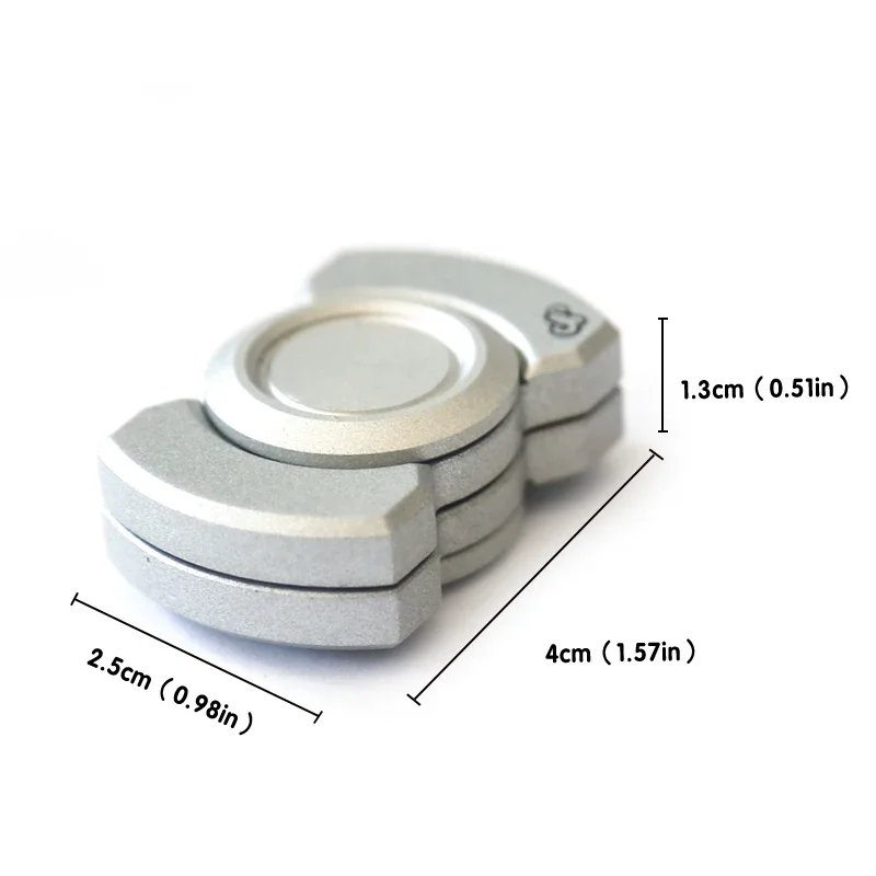 Metal Magnetic Slider Transform Hand Spinner Push Card Mini EDC thumbnail 7