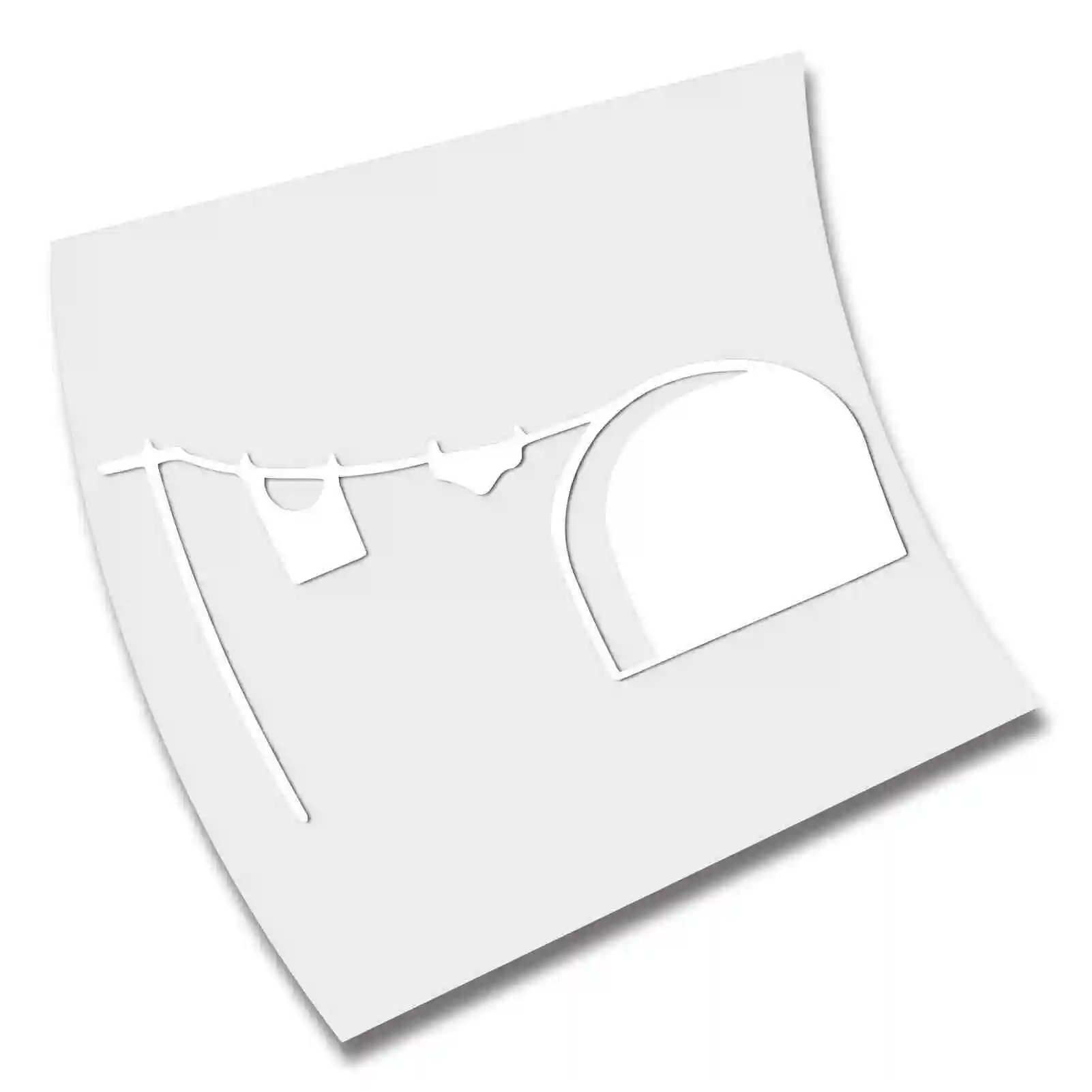 Vinile Sticker-Raton Casa-Vinile-Bambina-Pegatina-Auto-Biciclkleber-Cut