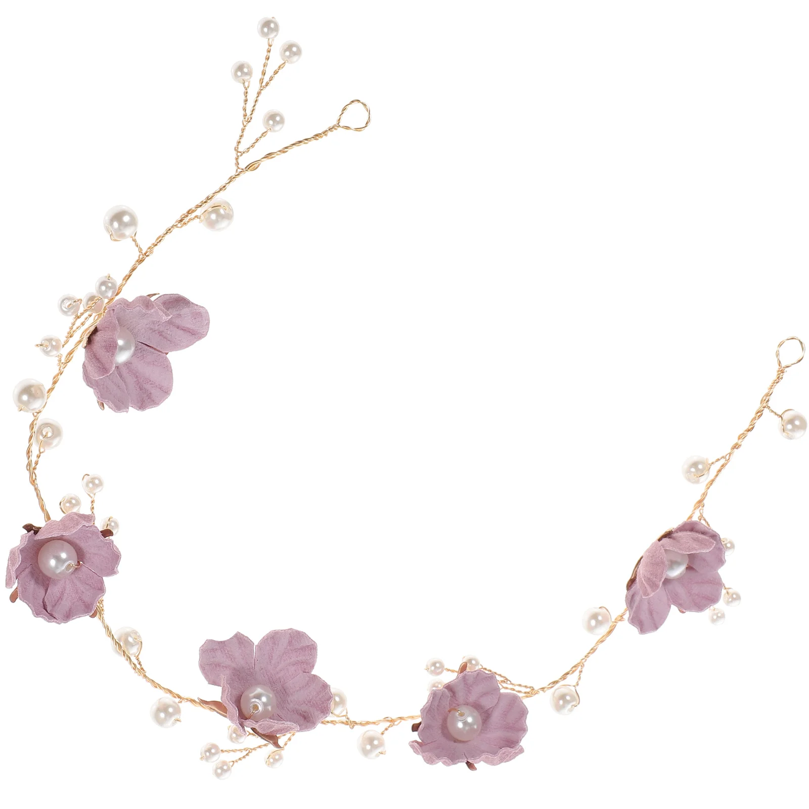 

Flower Girls Headband Wreath Crystal Wedding Hair Accessories Kids Headpiece Child for