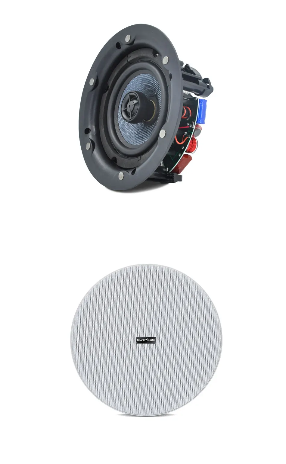 Teto Speaker, fundo Música Sistema para Sala de estar, 30W, 5,25