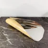 Modern simple stainless steel geometric crimping silver tray fruit plate ornament model house sales office soft decoration 3
