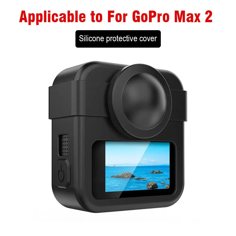 Silicone Protective Case Kit for 360-Degree Action Cameras - Waterproof and Durable Cover with Accessories