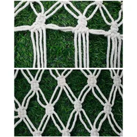 Triangle Hanging Mesh Storage Basket Boho Plush Toy Hammock Cotton Tassel Wall Net Bedroom Living Room 4