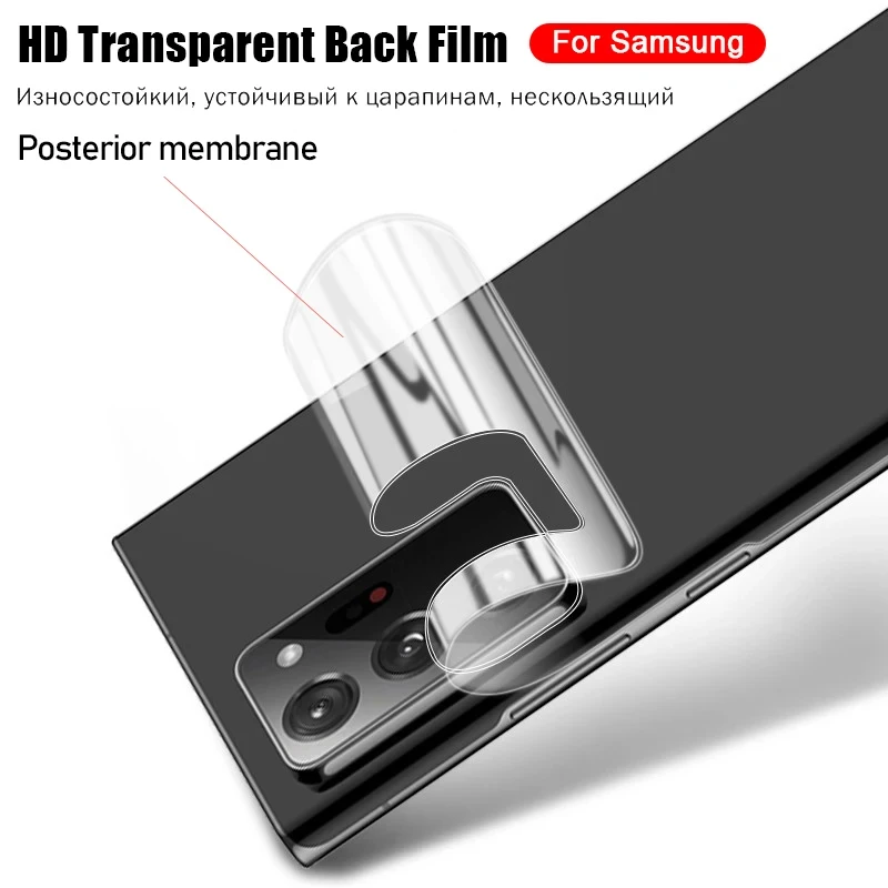 4Pcs Screen Protector Back Hydrogel Film For Samsung Galaxy S24 S23 S22 S21 S20 Ultra S10 S9 Plus A54 A34 A52 Phone Accessories 2