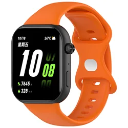 Sport Silicone Smartwatch Strap - Durable and Comfortable Wristband for Active Lifestyles (Orange)
