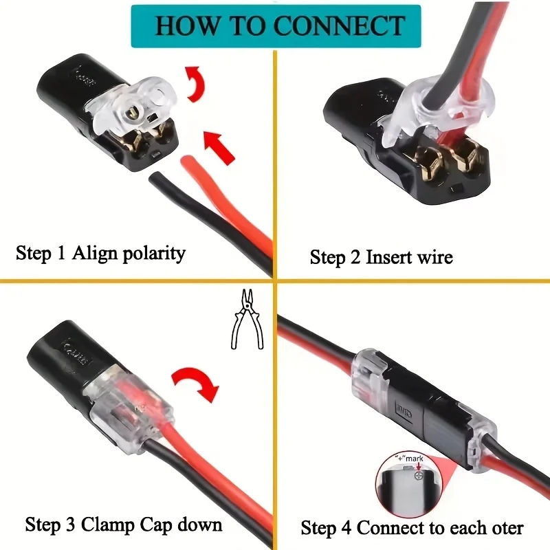 Waterproof Automotive Electrical Connector - Sealed Dustproof Wire Cable Connection Terminal