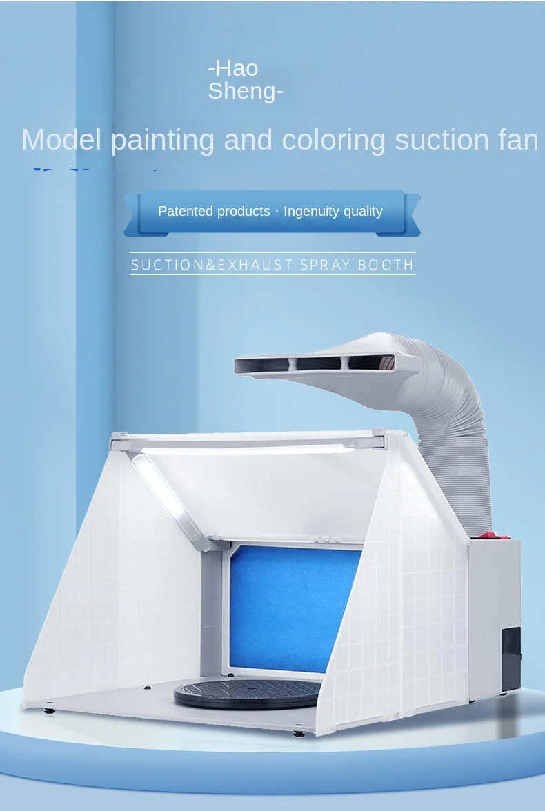 Portable Airbrush Paint Spray Booth Exhaust Fan Model Coloring Sturdy Paint Boot
