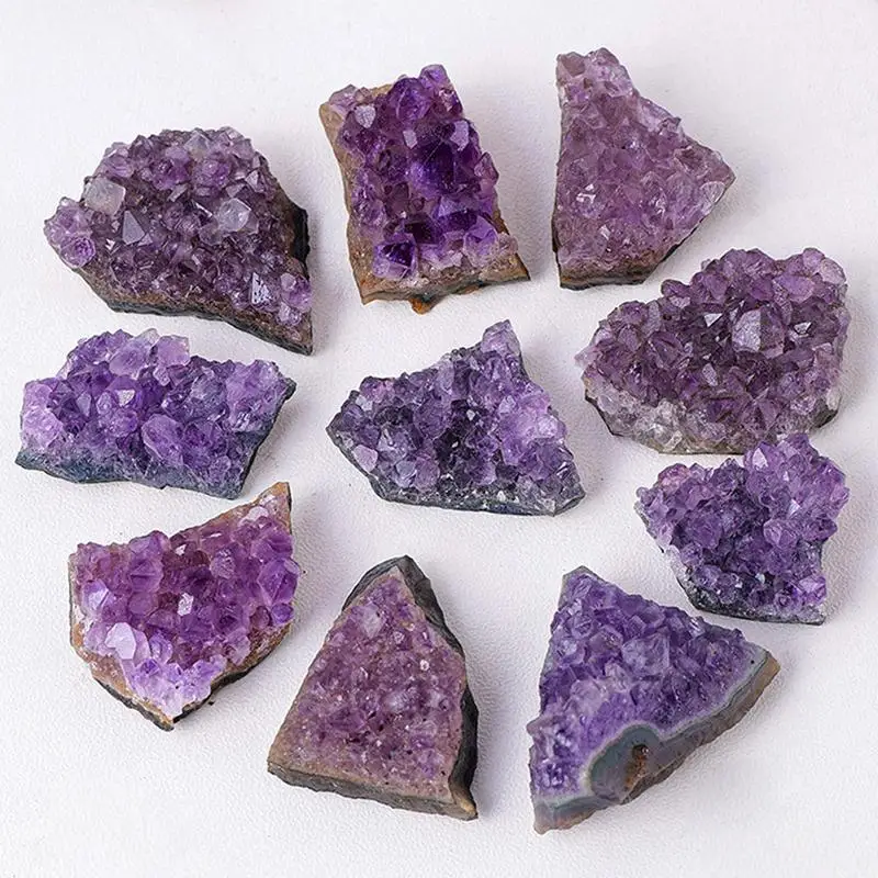Natural Amethyst Cluster Healing Crystal Geode