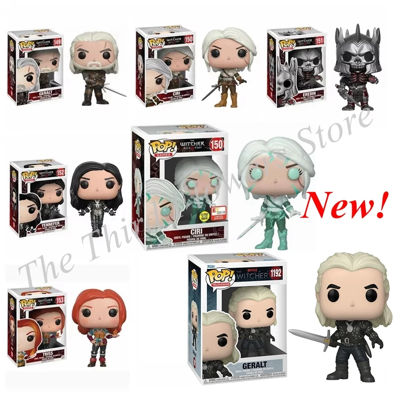 thumbnail image 2 of FUNKO POP The Witchers 3 CIRI #150 #1192 GERALT #149 #151 #152 #153 Figura de acción de vinilo Colección Modelo Juguetes para regalo de cumpleaños, 2 of 5