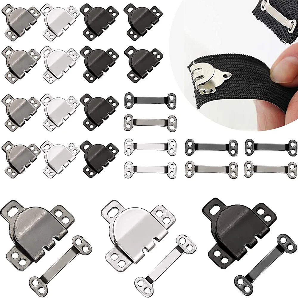 50Pairs Sewing Hooks and Eyes Hook & Eye Closure Metal Hook and Eye  Fasteners for Trousers clothing Skirt Dress Bra Sewing Craft - AliExpress