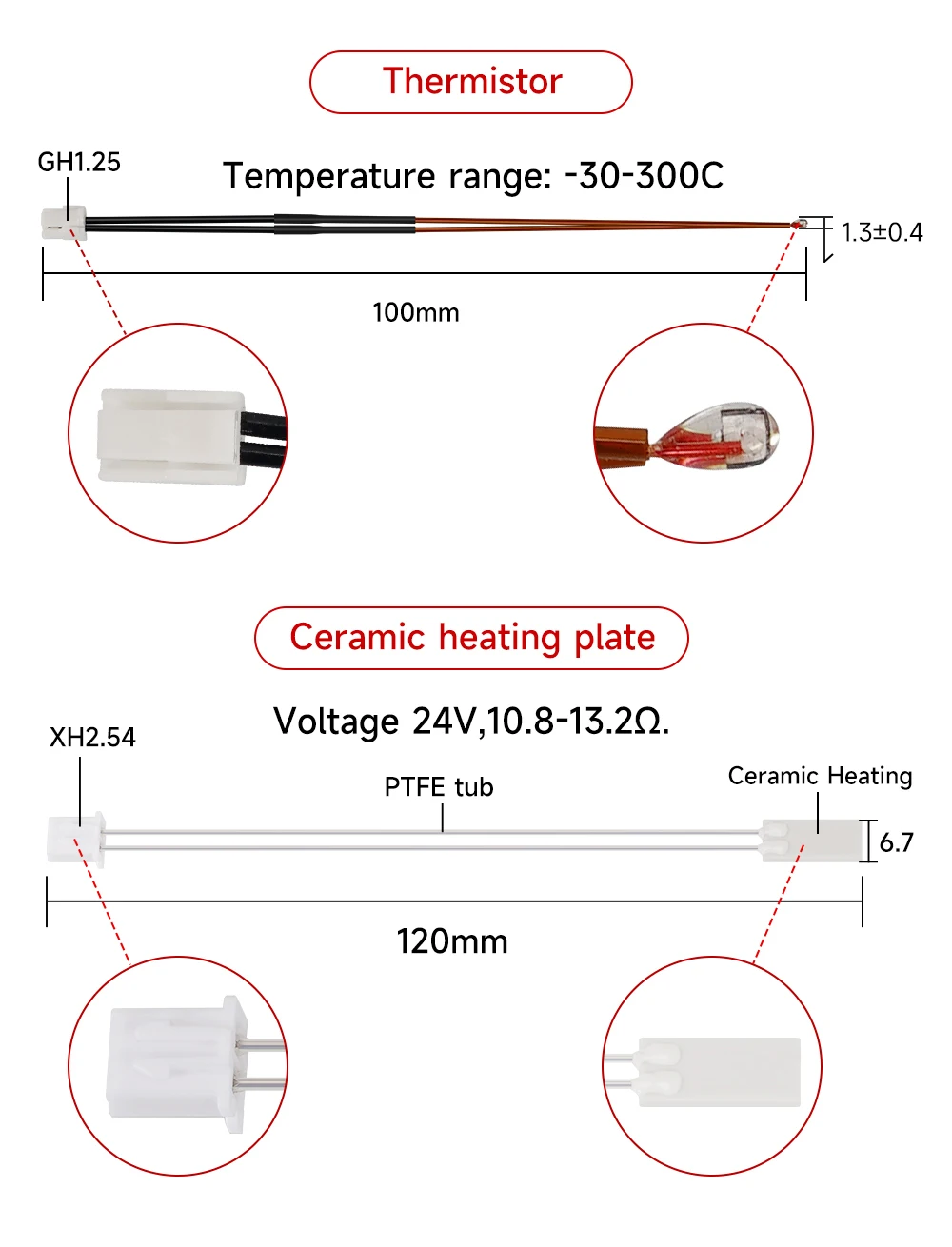 Hotend Bambu Lab p1p X1C P1S X1 V2.0 Upgrade Hot end Druckkopf 3D druck teile für bambulab Mit Düse – Detail 11