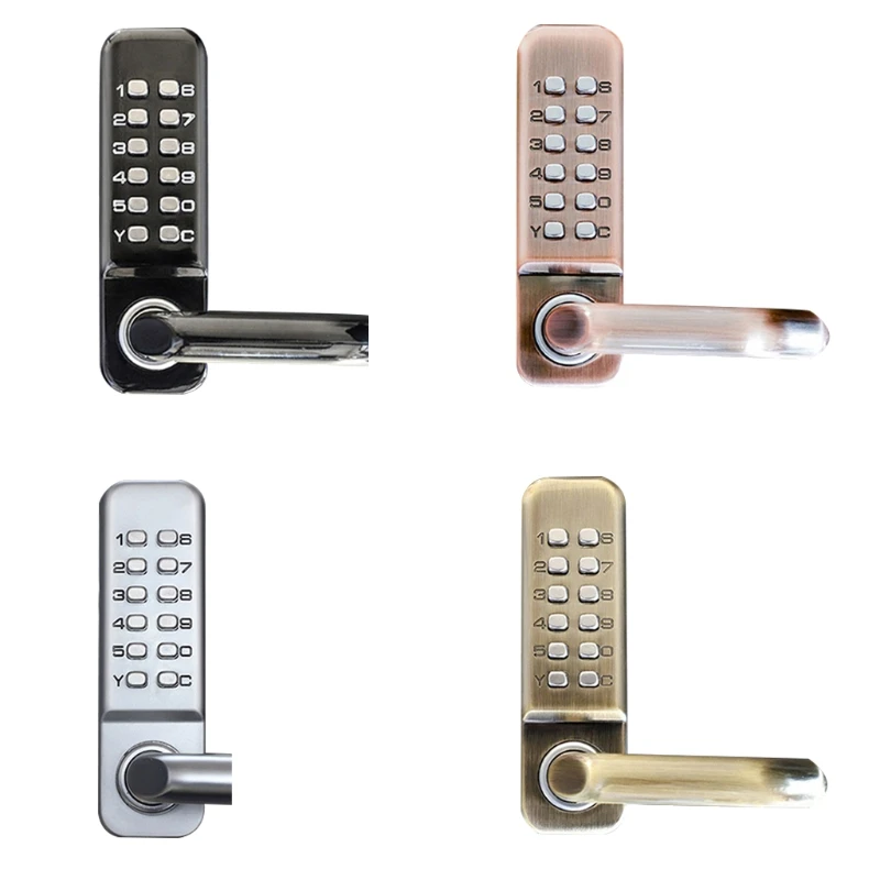 

Keyless Combination Code Lock W/keypad Mechanical Digital Door Lock Security Password Lock for Wood Metal Plastic Door