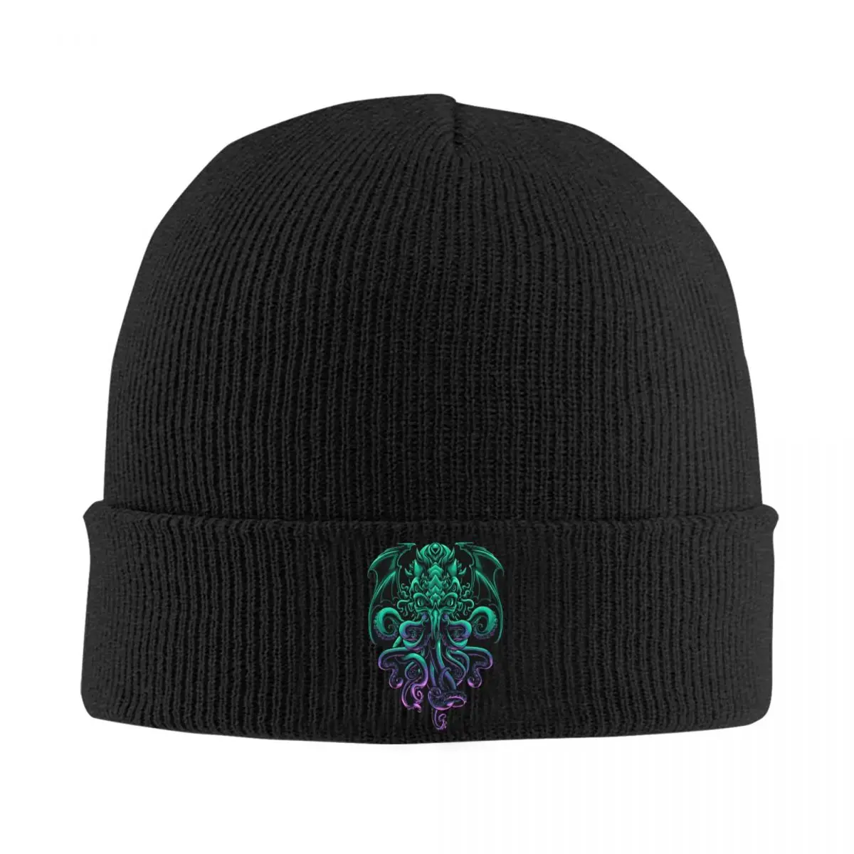 

Cool H.P. Lovecraft Cthulhu Bonnet Hat Knit Hat Men Women Hip Hop Adult The Old God of R'lyeh Winter Warm Skullies Beanies Caps