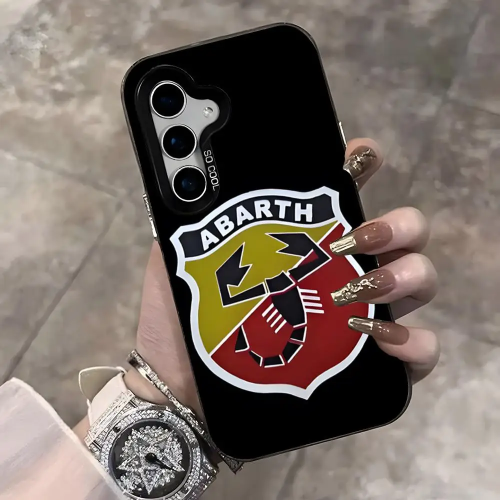 Italy Car Abarth Silver Phone Case - Sleek and Stylish Protection