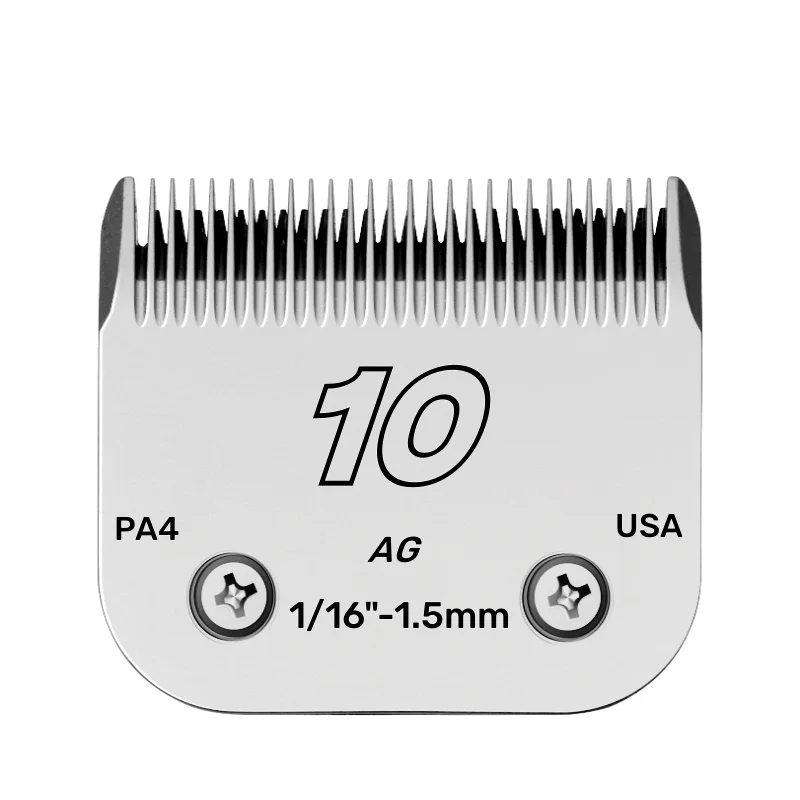 10# Detachable Pet Clipper Steel Blade, Compatible with Ainds, Oster A5, Wahl Km and Other Series of Clippers