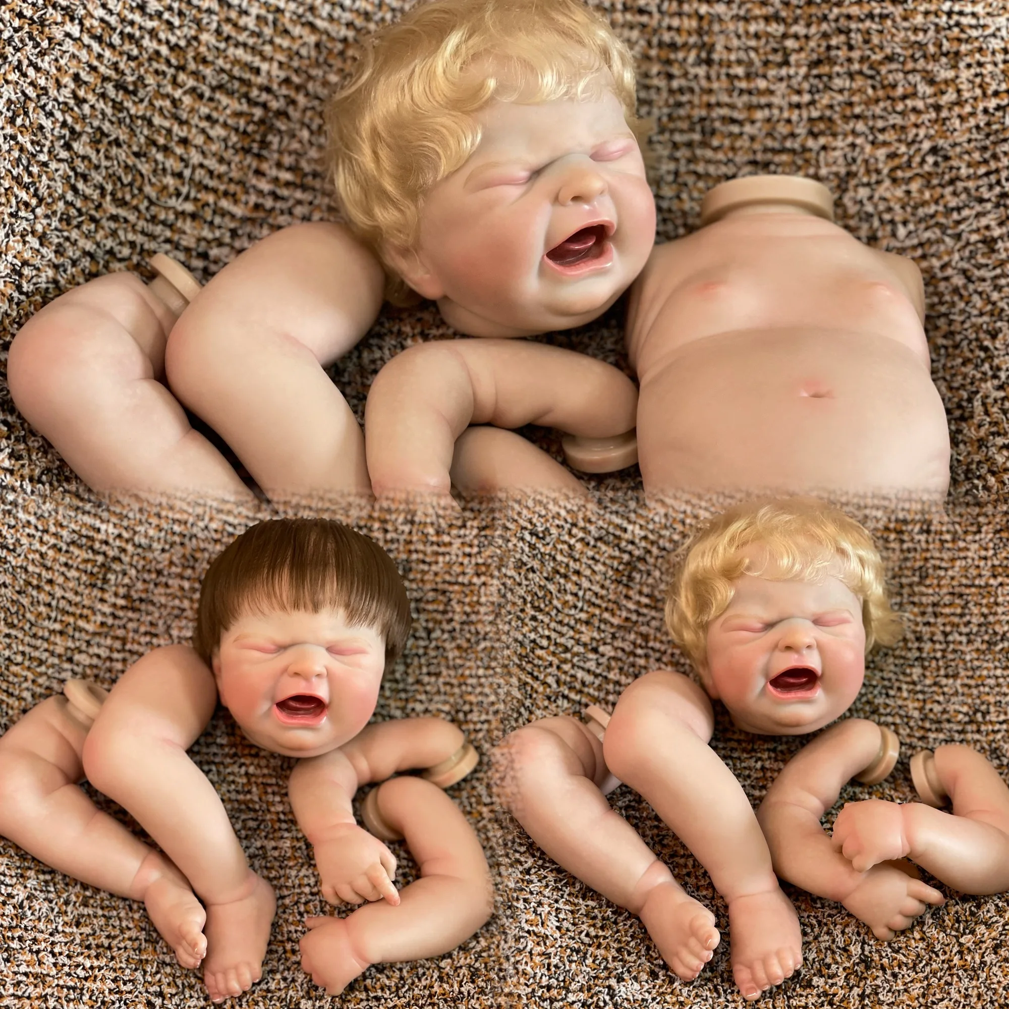 

Bebe Reborn Dolls 20Inch MARIA Girl/Boy With Vinyl Belly 3D Painted Newborn Baby Doll Kits Toys For Kid's Gift Muñecas Reborn