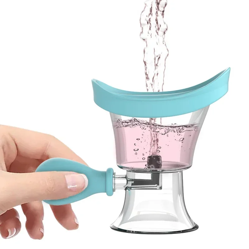 Squeezing Soft Silicone Eye Wash Cups Eyes Cleaner Flushing Rinse Cups Resuable Bath Eyewash Cups for Relieve Fatigue Dryness