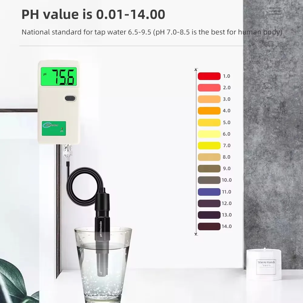 PH Meter Digital Precision pH Tester Laboratory Drinking Water Hydroponics