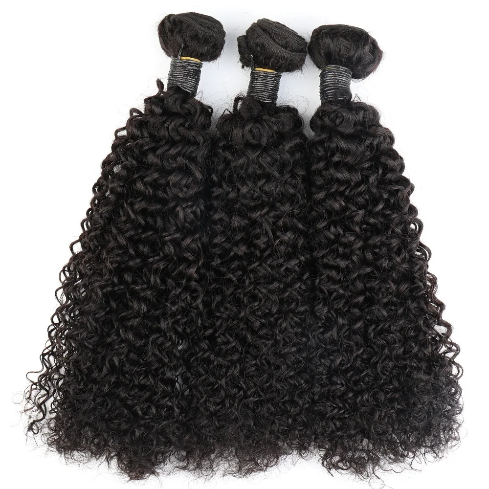 Bliss Brazilian Hair Weave Curly 3 Bundles Mongolian Curl Human Hair Bundles 8-28 Inch Water Deep Wave Bundle Remy Extensions
