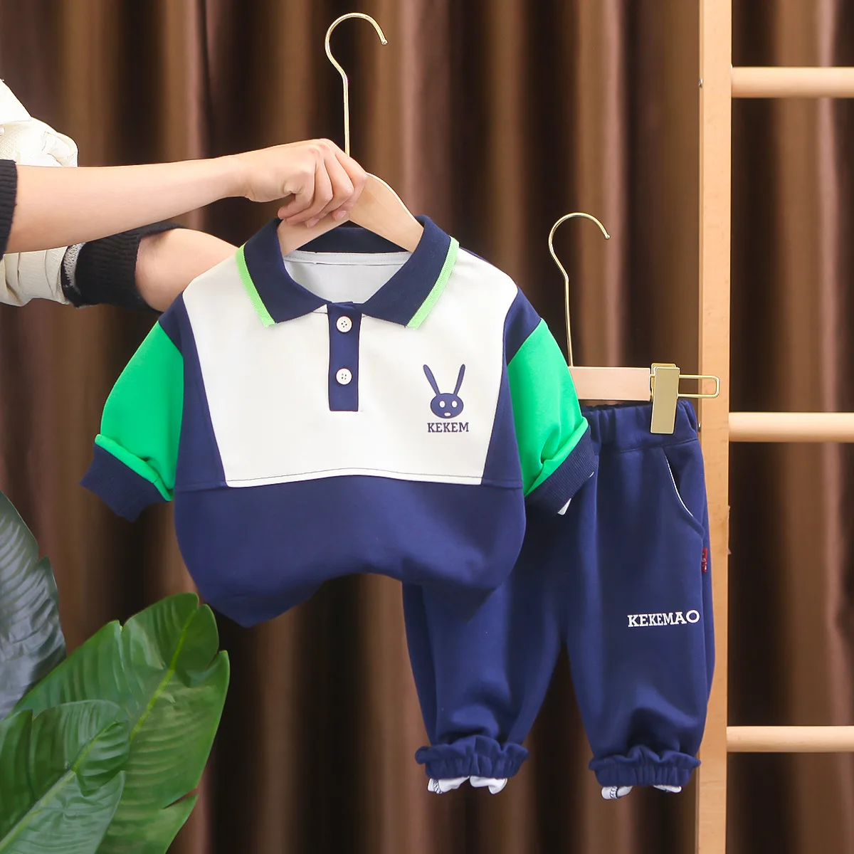 

2024 Spring Baby Boy Clothes 2 To 3 Years Tracksuit Set for Child Casual Cartoon Patchwork Pullover T-shirts Pants Boys Outfits