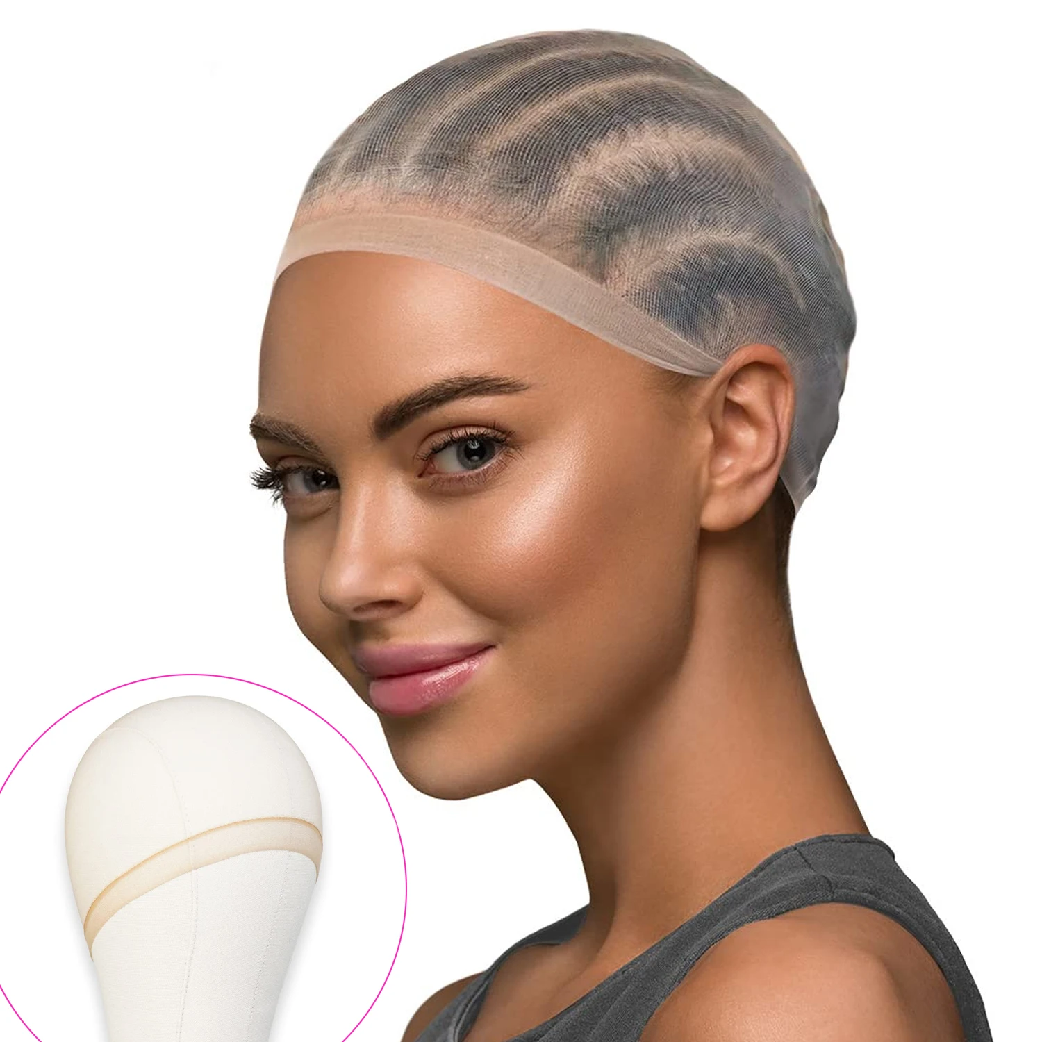 Cheap Hd Wig Thin Stocking Cap Wig Deluxe Cap Hair Net for Weave Nylon Stretch Mesh Hd Caps for Wigs wig caps nylon stocki caps
