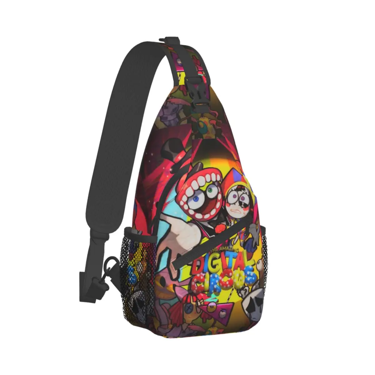 

The Amazing Digital Circus TV Series Crossbody Sling Bags Chest Bag Shoulder Backpack Daypack for Hiking Travel Biking Satchel
