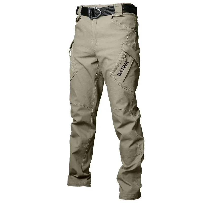 Datwa Spring and Summer Waterproof Fishing Pants Tactical Pants Mountaineering Training Suit Multi Pocket Hunting Tactical