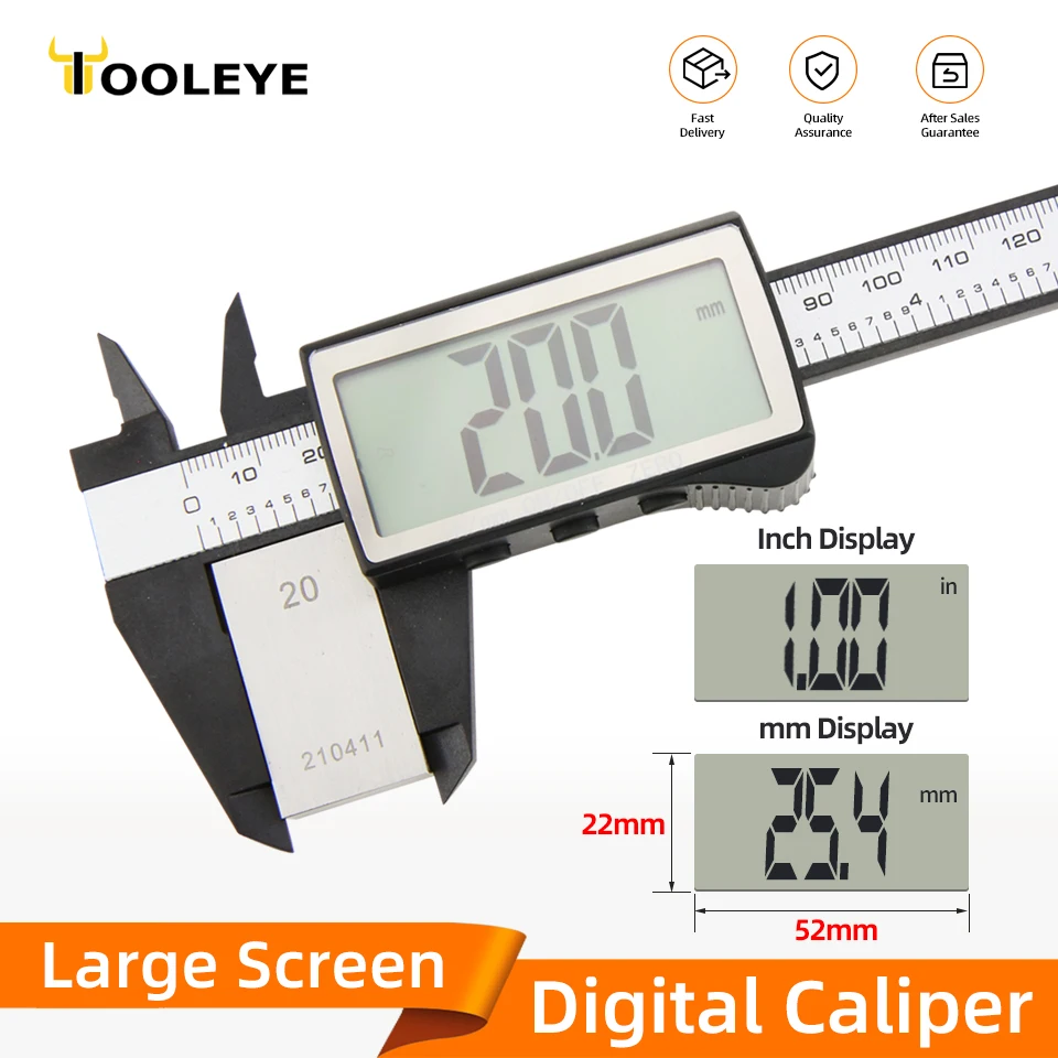 Pachymeter Digital Caliper Plastic Vernier Calipers Woodworking Tools Thickness Gauge Measuring Tools Caliber Electronic Ruler
