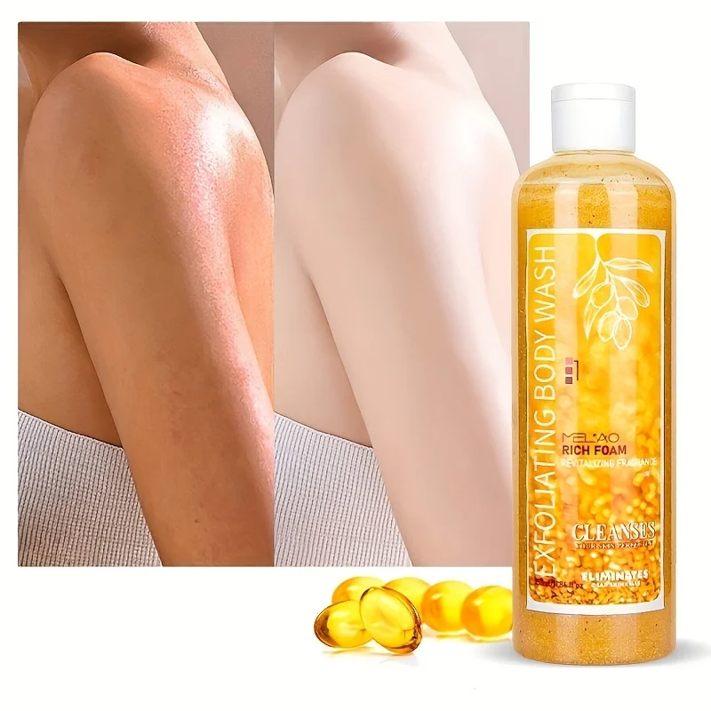 Body Wash Men Women Exfoliating Gold Bath Shower Gel