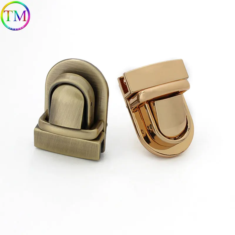 10 Pieces Metal Mortise Lock Clasp Turn Twist Locks Bag Purse Handbag Closure Snap Buckles Diy Handmade Hardware Accessories